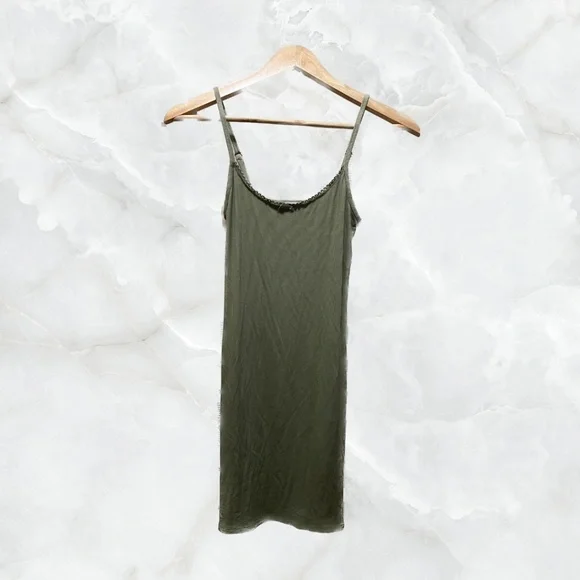 sage green ribbed dress Twirlin Dirty Cable Ribbed Knit Dress in Sage Green Medium